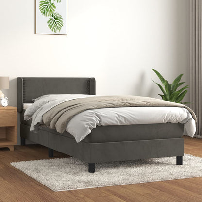 Boxspring Met Matras Fluweel 80 x 200 cm