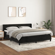 Boxspring bed 180x200 cm zwart met matras