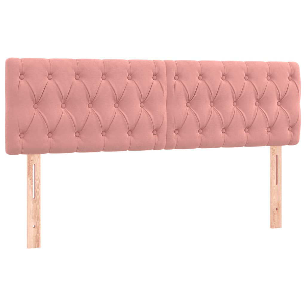 Boxspring Met Matras Fluweel Roze 160 x 200 cm Getuft ontwerp