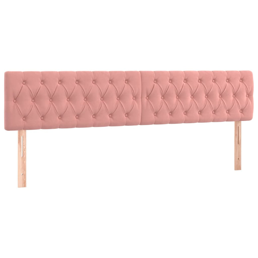 Boxspring Met Matras Fluweel Roze 180X200 Cm Roze 180 x 200 cm Getuft ontwerp