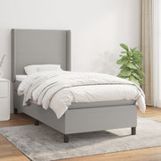 Boxspring 80x200 cm lichtgrijs pocketvering