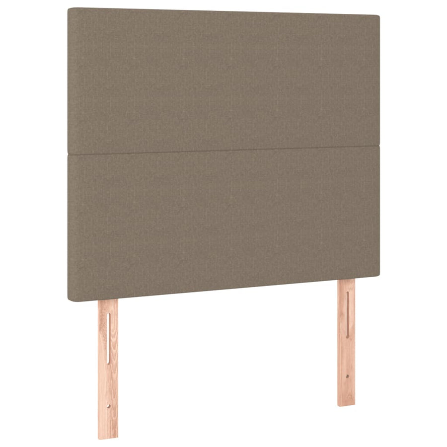 Boxspring Met Matras Stof Taupe 90 x 190 cm Effen ontwerp