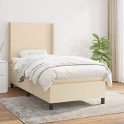Boxspring met matras 100x200 cm crème