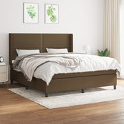 Boxspring met matras 180x200 cm donkerbruin