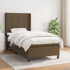 Boxspring 80x200 cm donkerbruin pocketvering