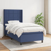 Boxspring met matras blauw 80x200 cm