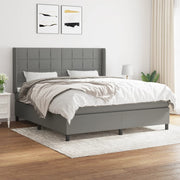 Boxspring 160x200 cm donkergrijs