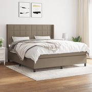 Boxspring met matras 160x200 cm taupe