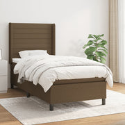Boxspring 90x200 cm donkerbruin met matras