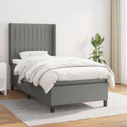 Boxspring met matras 80x200 cm donkergrijs