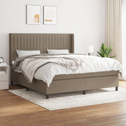 Boxspring met matras 180x200 cm taupe