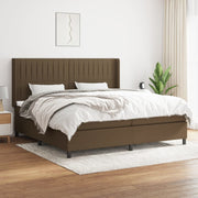 Boxspring met matras 200x200 cm donkerbruin