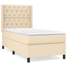 Boxspring Met Matras Stof Kleurig Crème 80 x 200 cm Getuft ontwerp