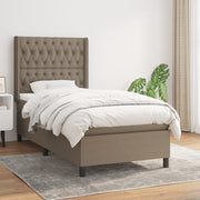 Boxspring met matras 100x200 cm taupe