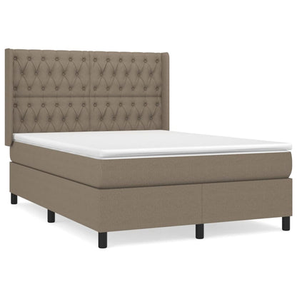 Boxspring Met Matras Stof Taupe 140 x 200 cm Getuft ontwerp