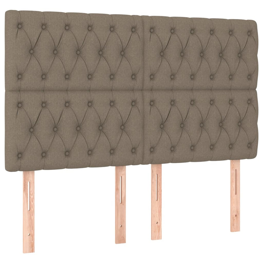 Boxspring Met Matras Stof Taupe 160 x 200 cm Getuft ontwerp