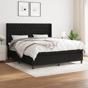 Boxspring met matras 180x200 cm zwart