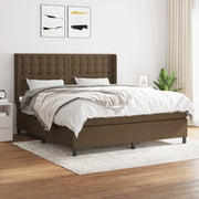 Boxspring met matras 180x200 cm donkerbruin