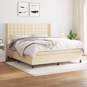 Boxspring crèmekleurig 180x200 cm met matras