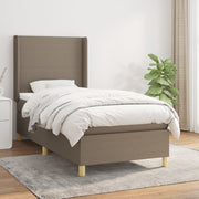 Boxspring met matras 100x200 cm taupe