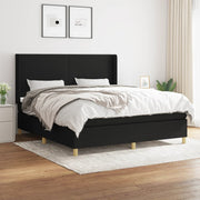 Boxspring met matras 180x200 cm zwart