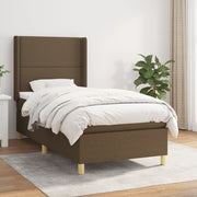 Boxspring met matras 100x200 cm donkerbruin