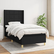 Boxspring met matras 100x200 cm zwart