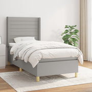 Boxspring met matras 80x200 cm lichtgrijs
