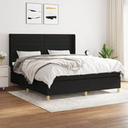 Boxspring met matras 180x200 cm zwart