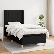 Boxspring met matras 90x200 cm zwart