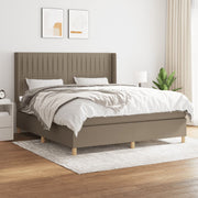 Boxspring met matras 160x200 cm taupe