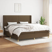 Boxspring met matras 200x200 cm donkerbruin