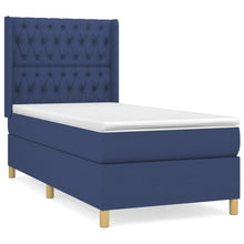 Boxspring Met Matras Stof Blauw 90 x 190 cm Getuft ontwerp