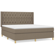 Boxspring Met Matras Stof Taupe 160 x 200 cm Getuft ontwerp