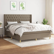 Boxspring met matras 160x200 cm taupe