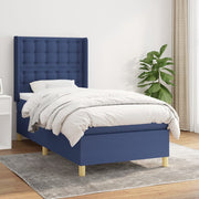 Boxspring met matras 100x200 cm blauw