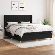 Boxspring met matras 180x200 cm zwart