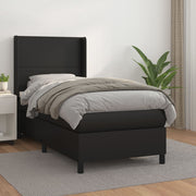 Boxspring 80x200 cm kunstleer zwart