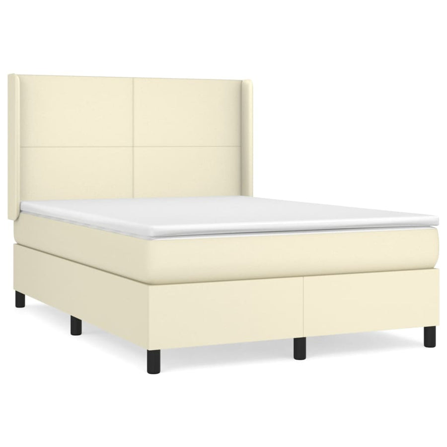 Boxspring Met Matras Kunstleer Kleurig 140 x 200 cm