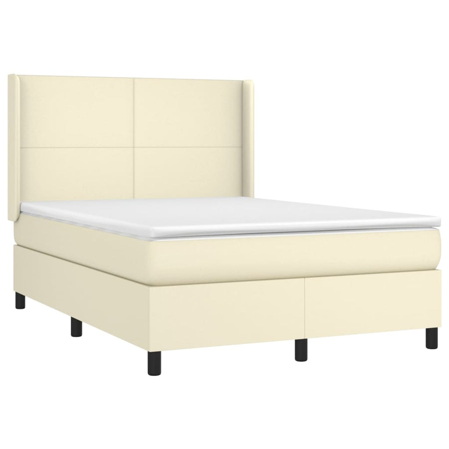 Boxspring Met Matras Kunstleer Kleurig 140 x 200 cm