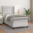 Boxspring 80x200 cm kunstleer wit