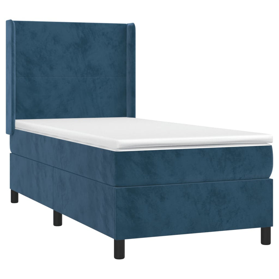 Boxspring Met Matras Fluweel 80 x 200 cm