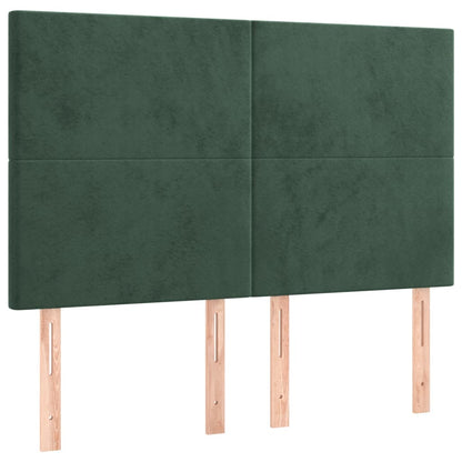 Boxspring Met Matras Fluweel 140 x 190 cm