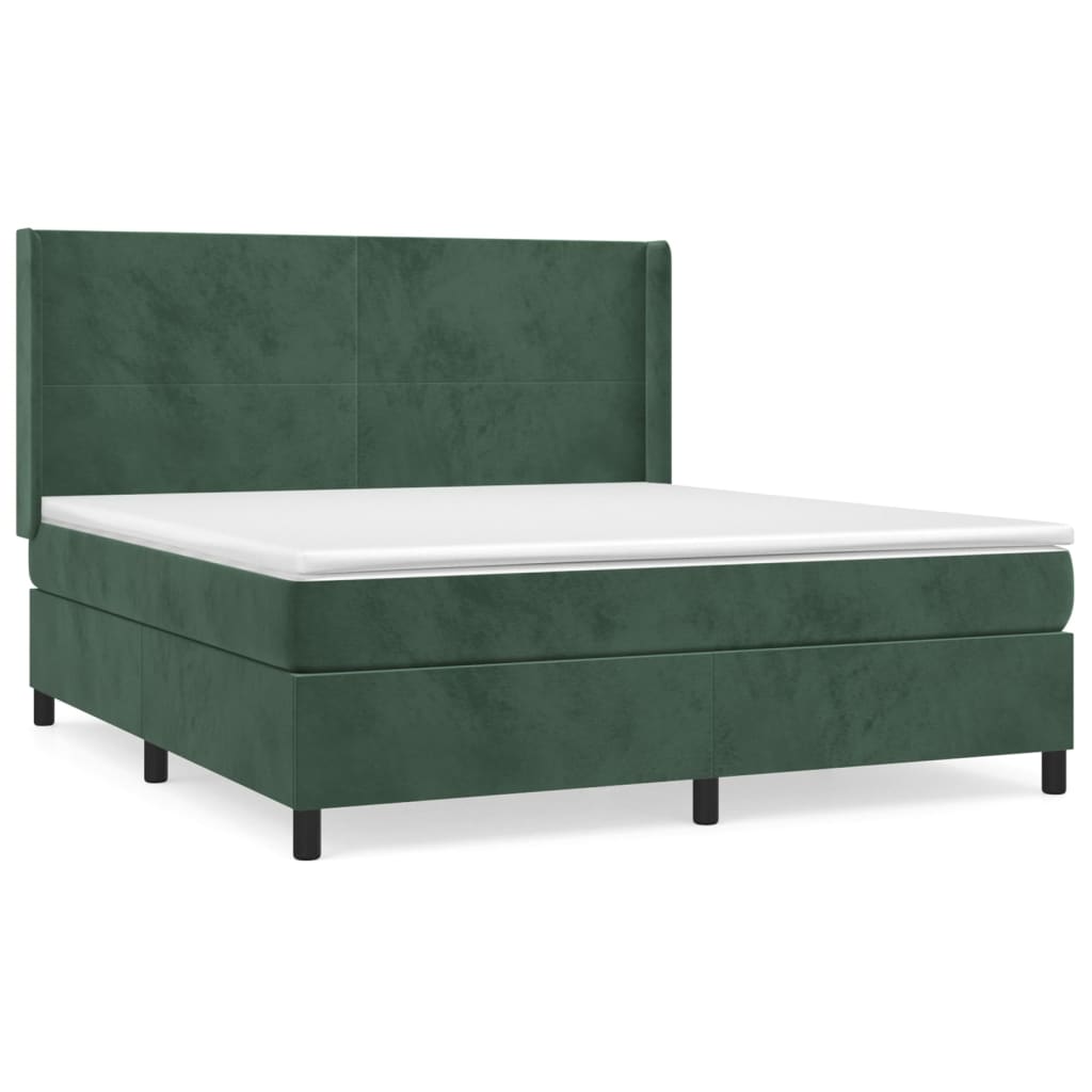 Boxspring Met Matras Fluweel 160 x 200 cm