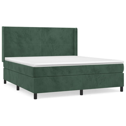 Boxspring Met Matras Fluweel 160 x 200 cm