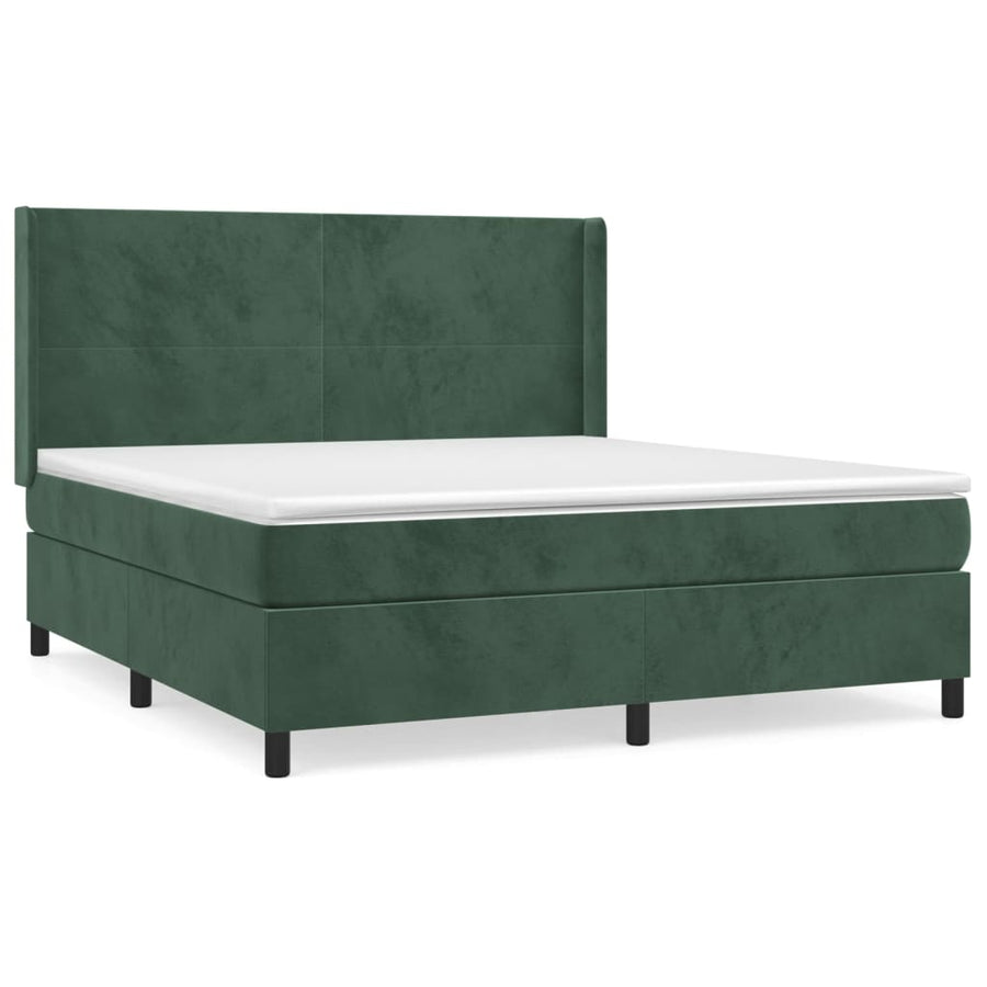 Boxspring Met Matras Fluweel 160 x 200 cm