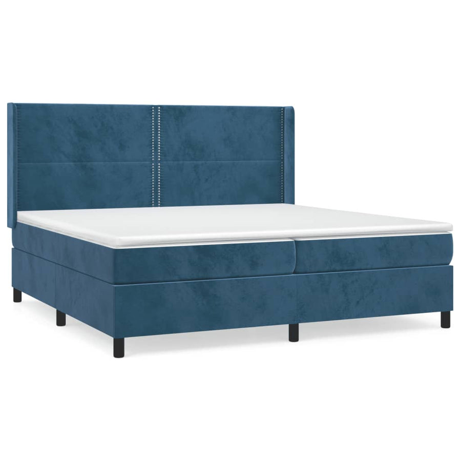 Boxspring Met Matras Fluweel 200 x 200 cm