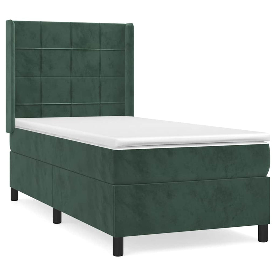 Boxspring Met Matras Fluweel 80 x 200 cm