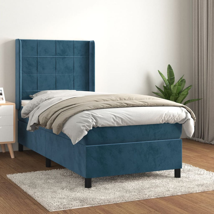 Boxspring Met Matras Fluweel 80 x 200 cm