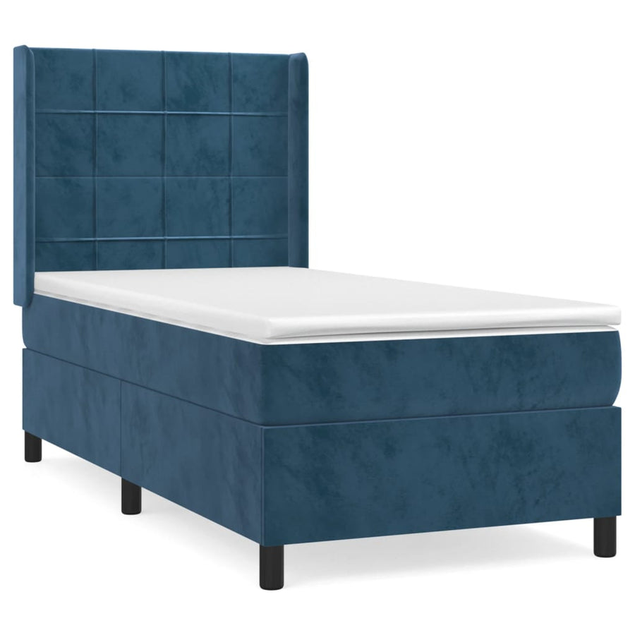 Boxspring Met Matras Fluweel 90 x 190 cm